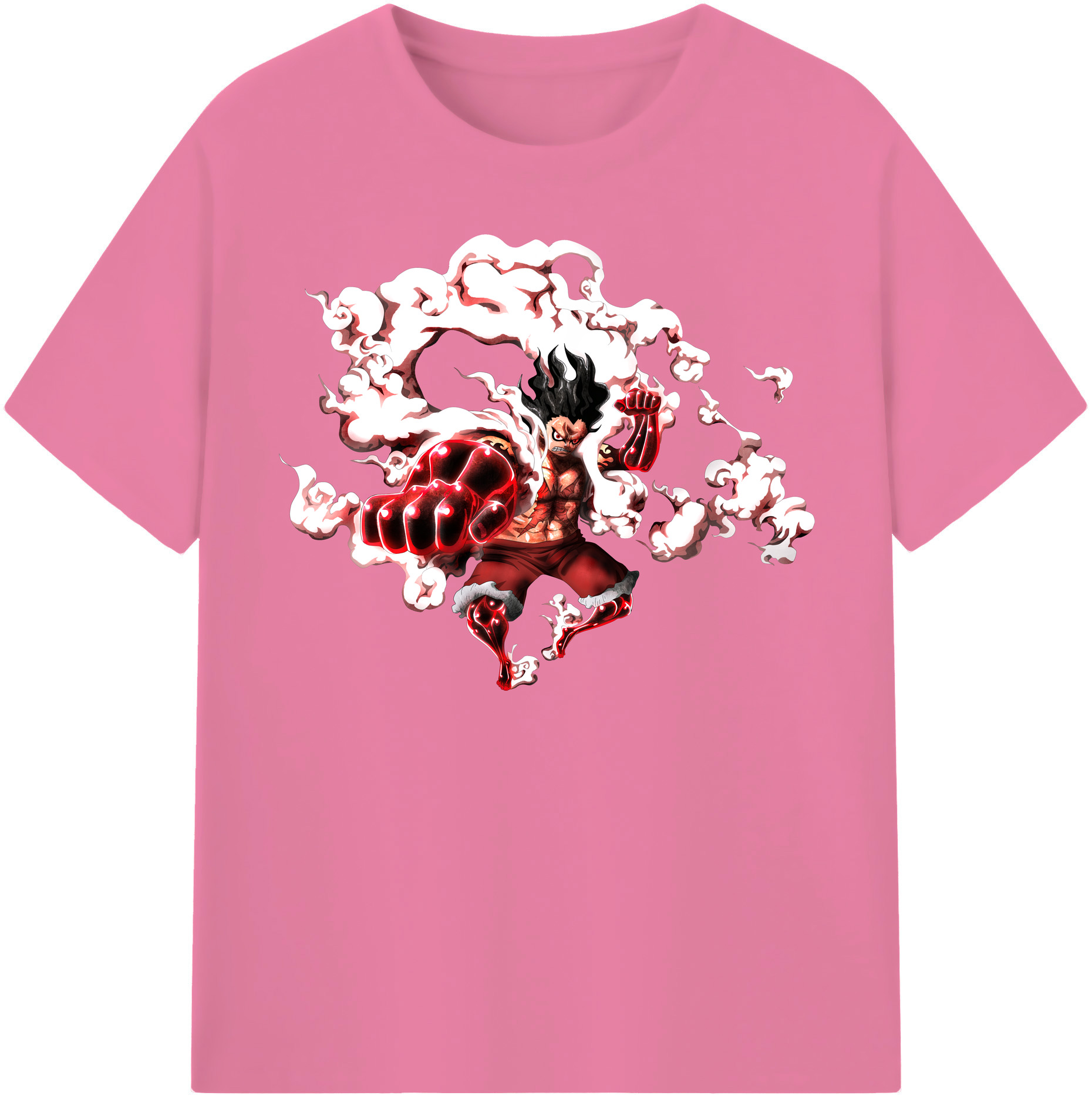 ワンピース モンキー・D・ルフィ ONE PIECE Monkey D. Luffy 綿100％半袖Tシャツ（フロントプリント）